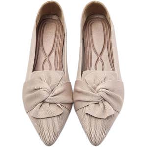 amazon, HIULYCENCE Pointed Toe Ballet Flats