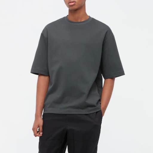 uniqlo, Uniqlo U AIRism Cotton Oversized Crew Neck T-Shirt
