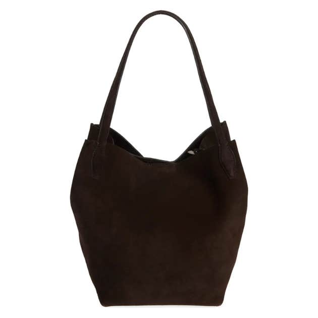 Madewell The Shopper Tote in Soft Grain Suede