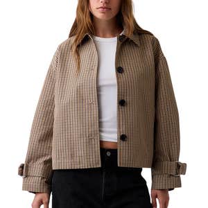 Gap; Oversized Crop Trench Jacket