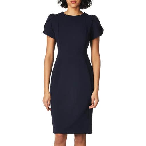 amazon, Calvin Klein Tulip Sleeved Above The Knee Sheath Dress