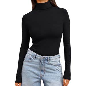 amazon, Trendy Queen Turtleneck Tops Thermal Shirts Winter Clothes