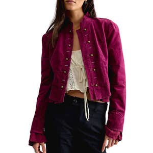 free people, Free People Cloud Nine Ruffle Band Jacket