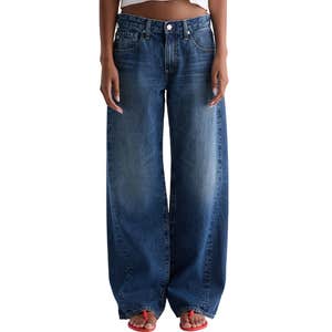 nordstrom, AG Adria Low Rise Wide Leg Jeans
