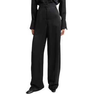TOTEME Fluid Wide Leg Wool Blend Trousers