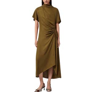 Allsaints Rosie Silk Blend Midi Dress