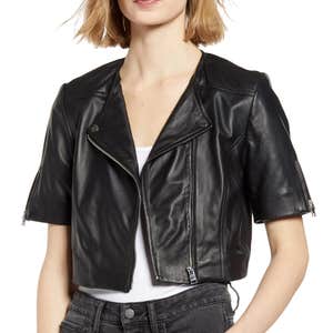 LAMARQUE Kirsi Cropped Biker Jacket