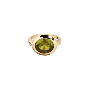 Gold Cubic Zirconia Custom Birthstone Ring