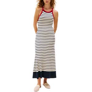 Macy's Tommy Hilfiger X SRG Women's Striped Knit Maxi Dress