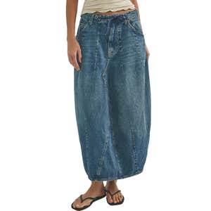 free people, Free PeopleWe The Free Bittersweet Denim Maxi Skirt