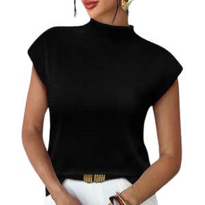amazon, Sampeel Mock Neck Top