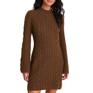 tuckernuck, Hyacinth House Cable Knit Lucia Mini Dress