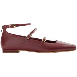 quince, Quince Italian Leather Strappy Ballet Flat