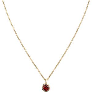 Quince, Quince 14K Gold Birthstone Bezel Pendant