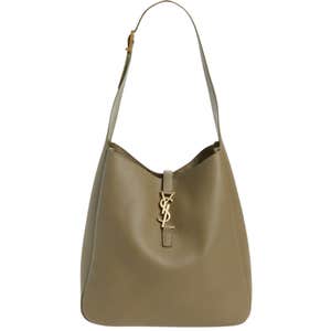 Saint Laurent Large Le 5 À 7 Leather Hobo Bag