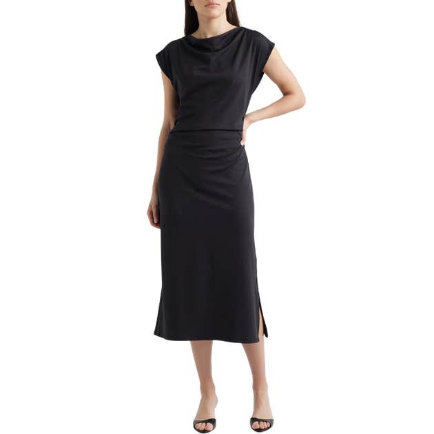 nordstrom, Maggy London Draped Midi Dress