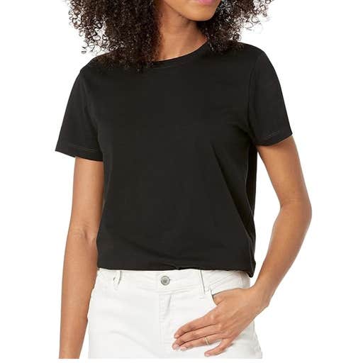 amazon, The Drop Courtney Short-Sleeve Tiny Crewneck Jersey T-Shirt