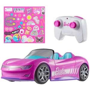 RC Barbie Convertible Toy Car
