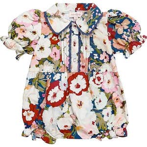 Baby Sophia Romper in Midnight Garden - Ivy City Co | Maisonette