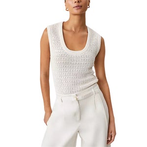 Ann Taylor Weekend Collection Open-Stitch Sweater Shell