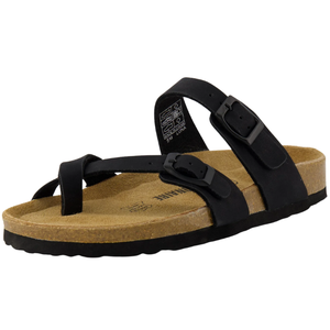 Cushionaire Luna Cork Footbed Sandals