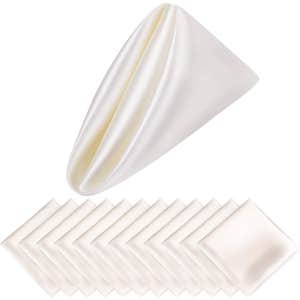 Aneco 12 Pieces Satin Napkins