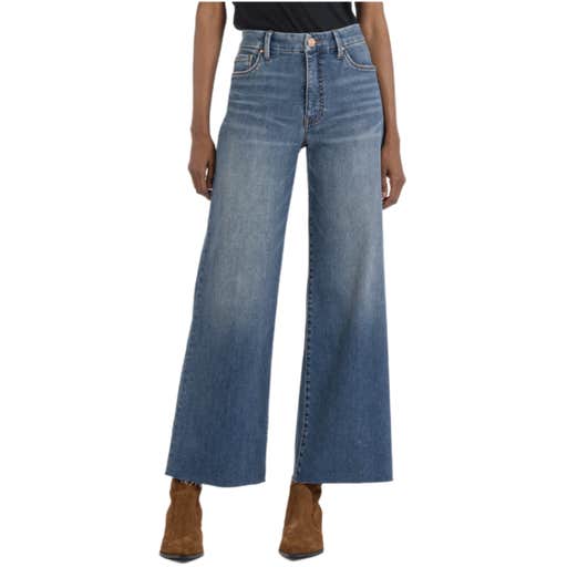 nordstrom, KUT From The Kloth Meg Fab Ab High Waist Ankle Wide Leg Jeans
