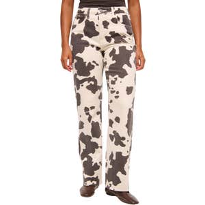 Abercrombie & Fitch, Abercrombie & Fitch Curve Love High Rise 90s Relaxed Pony Print Jean