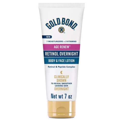target, Gold Bond Age Renew Retinol Overnight Body & Face Lotion