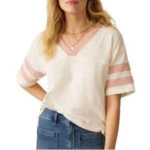 nordstrom, Faherty Varsity Stripe Organic Cotton T-Shirt