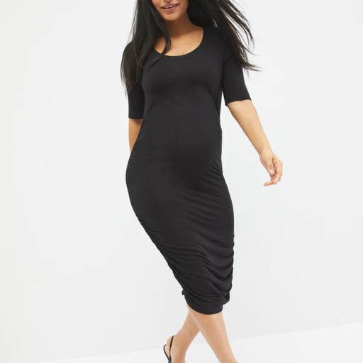 motherhoodmaternity, Motherhood Maternity Side Ruched Dress