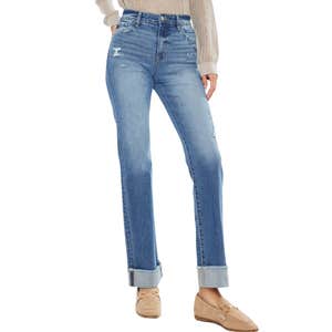 nordstrom, KanCan Trini Essentials High Rise Straight Denim Comfort Stretch Jeans
