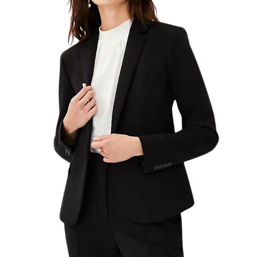 anntaylor, Ann Taylor The One-Button Blazer in Double Knit