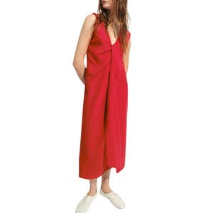 zara, Zara ZW Collection Gathered Midi Dress