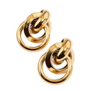 Lovisa Waterproof Stainless Steel Knotted Link Drop Earrings