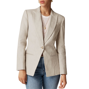 J.Crew Alexandra Blazer In Stretch Linen Blend