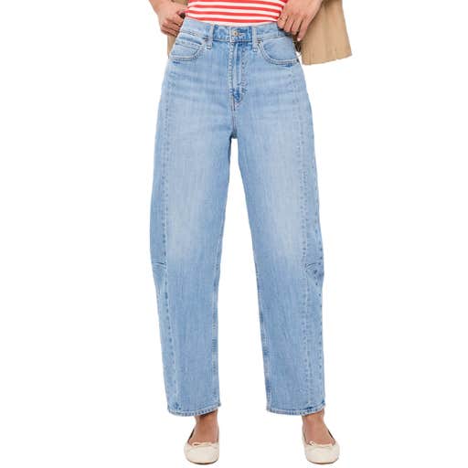 old navy, Old Navy High-Waisted Barrel Ankle Jeans