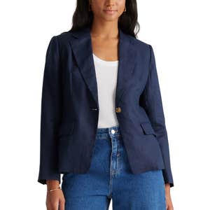 Quince 100% European Linen Structured Blazer
