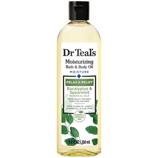 target, Dr Teal's Eucalyptus & Spearmint Moisturizing Bath & Body Oil