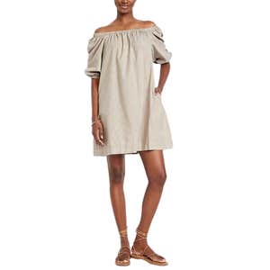 Striped Mini Swing Dress