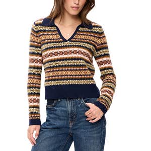 Old Navy; Old Navy SoSoft Split-Neck Collar Long-Sleeve Sweater