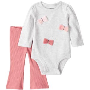 Carter's Baby Girl 2-Piece Butterfly Long-Sleeve Bodysuit & Pant Set