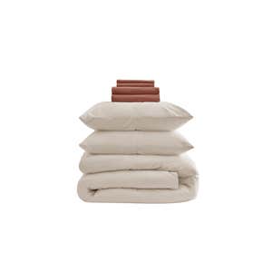 Classic Organic Percale Deluxe Bedding Bundle