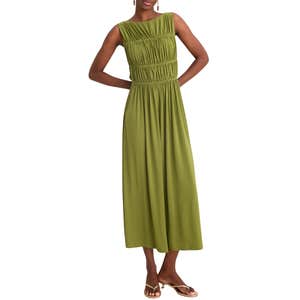 tuckernuck, Tuckernuck Crepe Jersey Smocked Aurelia Dress
