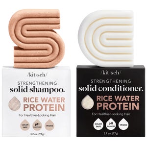 Kitsch Rice Water Protien Strengthing Shampoo & Conditioner Bar Combo Pack