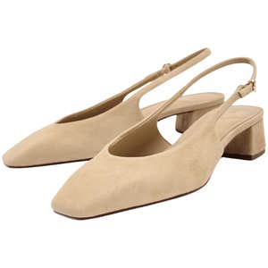 zara, Zara Split Suede Slingback Shoes