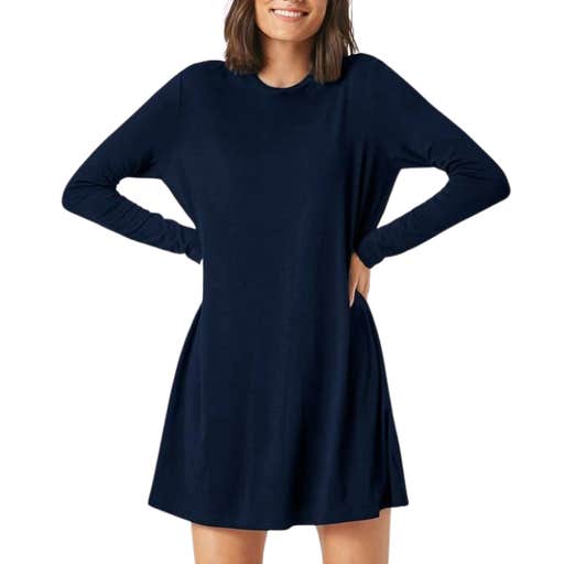 shein, SheIn Basics Solid Tee Dress