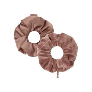 SATIN AND VELOUR SCRUNCHIE 2-PACK