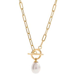 quince, Quince Freshwater Cultured Pearl Toggle Necklace