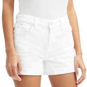 nordstrom, 7 For All Mankind Midroll Stretch Denim Shorts